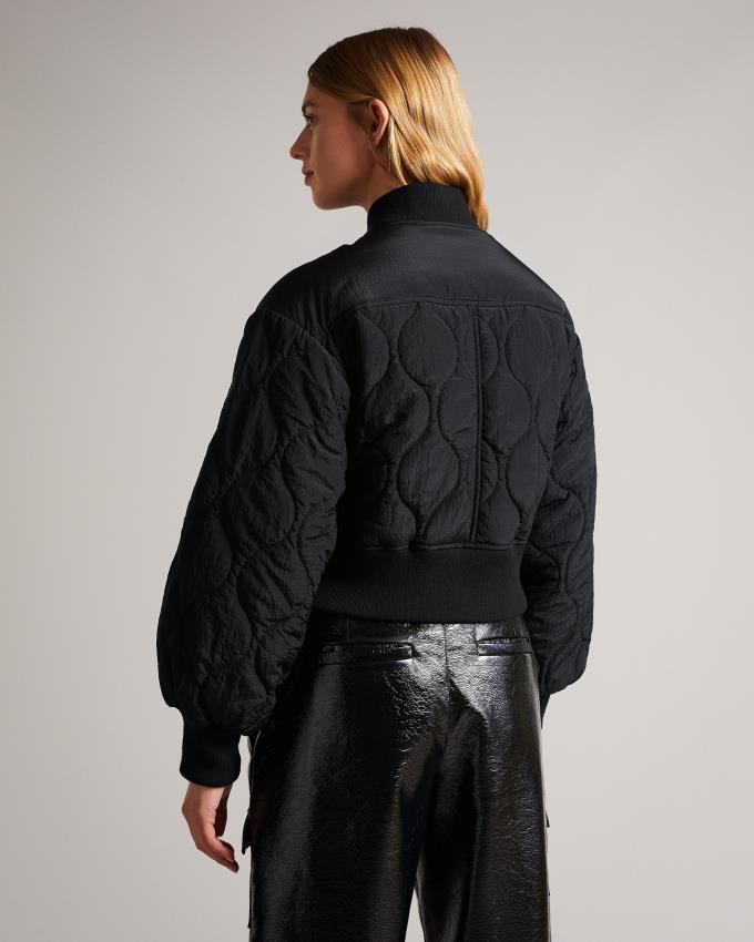 Veste Ted Baker Onion Quilted Bomber Noir Femme | LVR-57135820